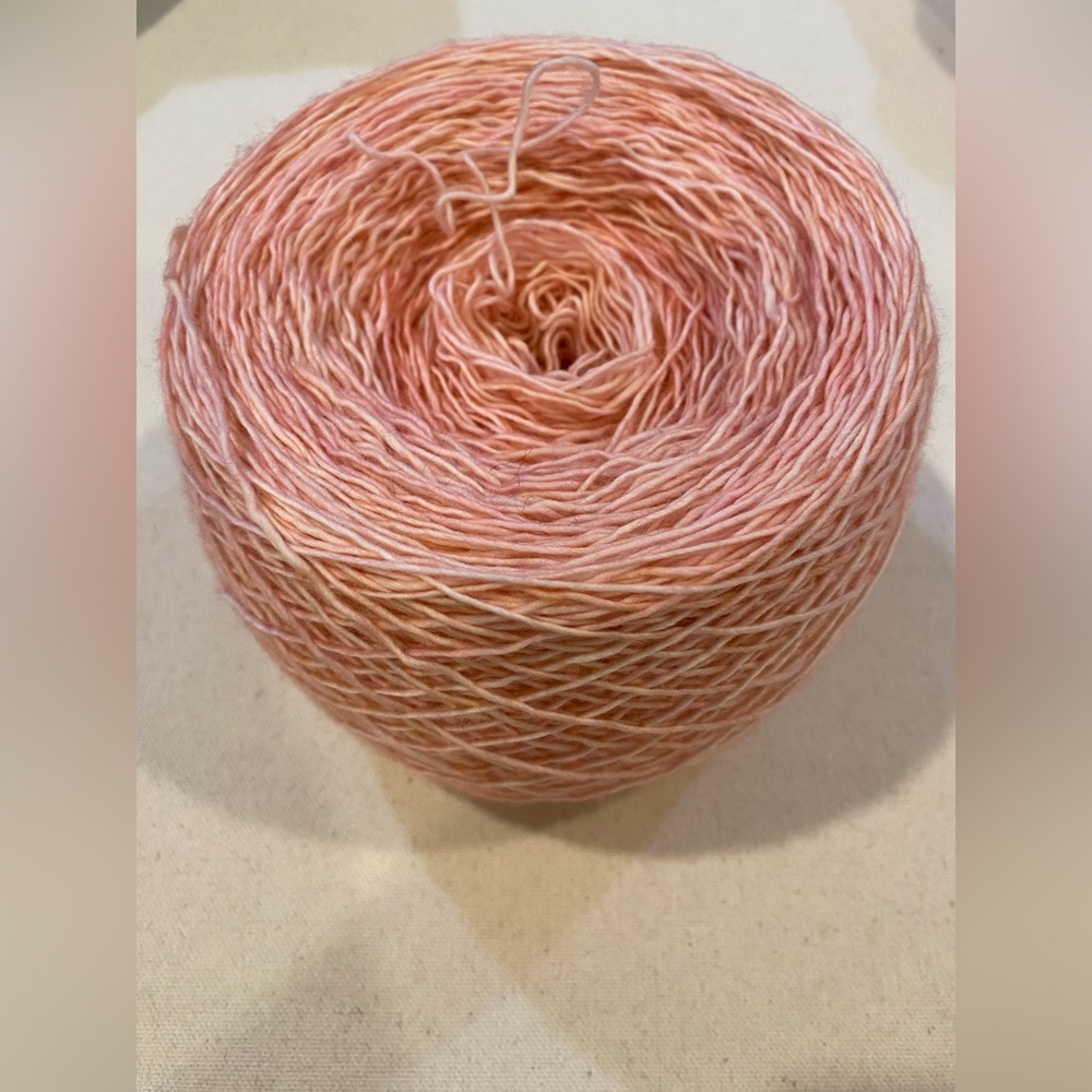 Malibrigo Fingering Weight Yarn Old Rose 186 grams remnant yarn
